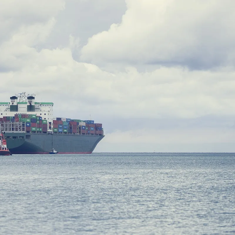 Commercial tonnage at work.